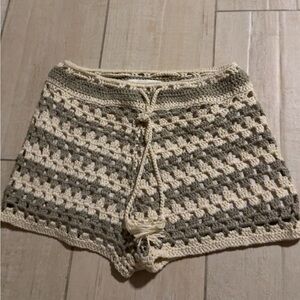 Vintage Havana Crochet Knit Shorts